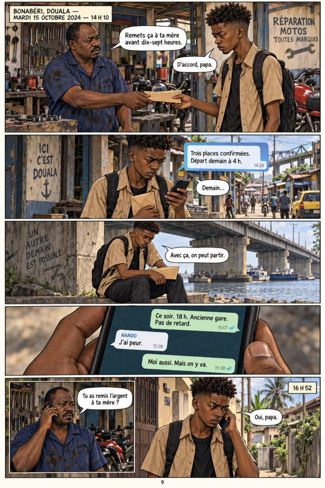 Le départ — planche 9
